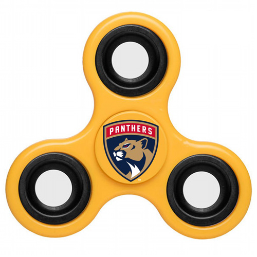 NHL Florida Panthers 3 Way Fidget Spinner D105 - Yellow